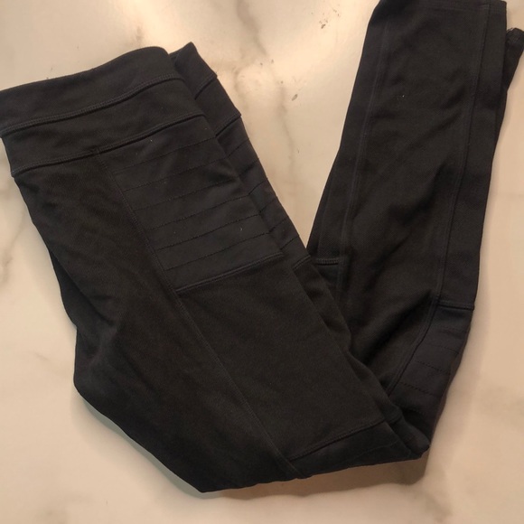 Athleta Trailsetter Moto Ponte Pant Black 4P - Picture 6 of 7